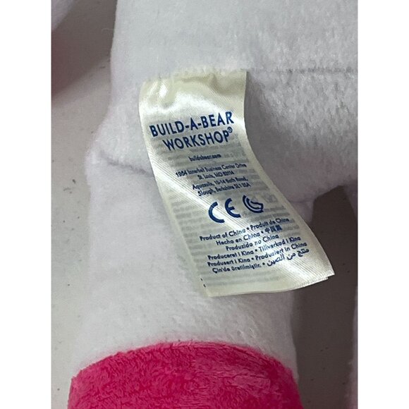 Build-A-Bear Unicorn Plush White with Rainbow Mane & Tail 16” - Picture 11 of 14